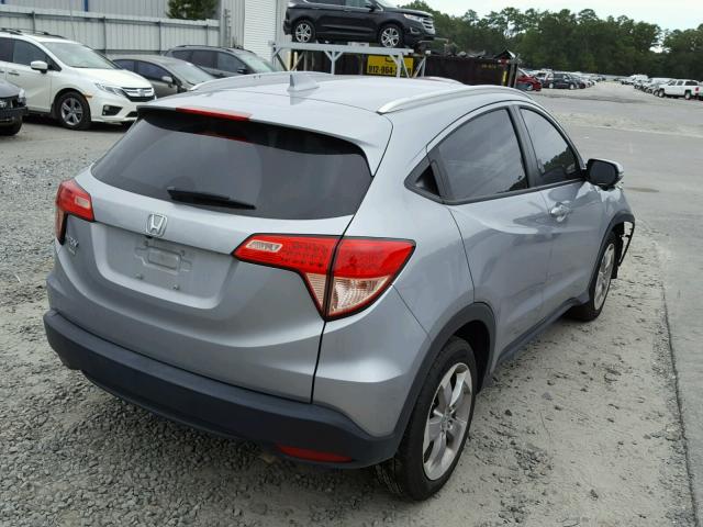 3CZRU5H76HM705589 - 2017 HONDA HR-V EXL SILVER photo 4