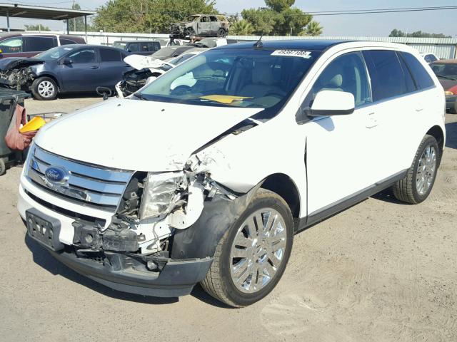 2FMDK3KC9ABA57586 - 2010 FORD EDGE LIMIT WHITE photo 2