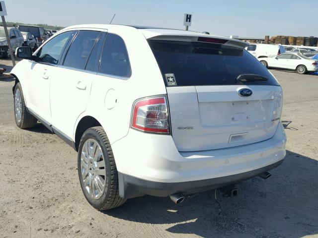 2FMDK3KC9ABA57586 - 2010 FORD EDGE LIMIT WHITE photo 3