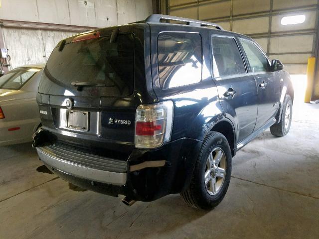 4M2CU29H78KJ05490 - 2008 MERCURY MARINER HE BLACK photo 4