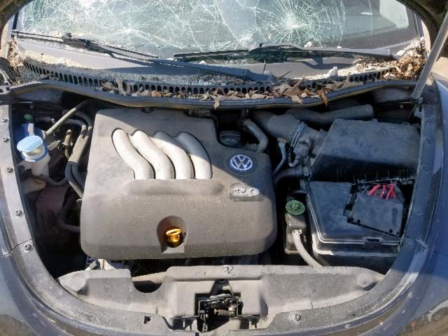 3VWBB21C42M419781 - 2002 VOLKSWAGEN NEW BEETLE შავი ფოტო 7