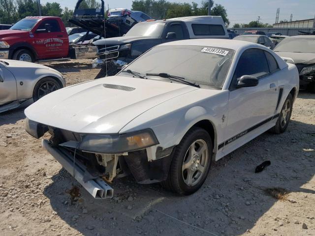 1FAFP40472F119413 - 2002 FORD MUSTANG WHITE photo 2