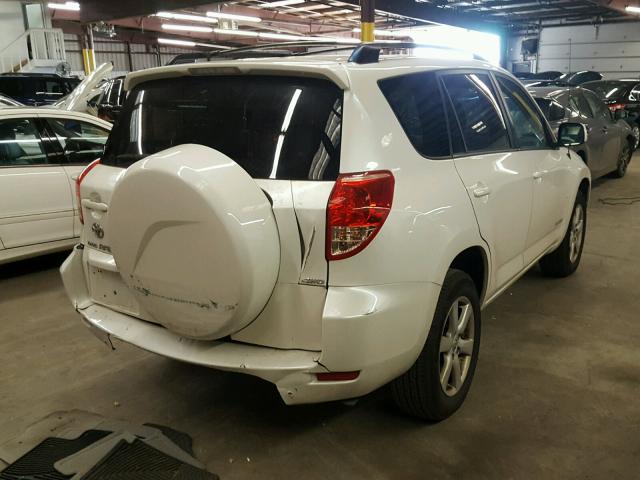 JTMBK31V485070629 - 2008 TOYOTA RAV4 LIMIT WHITE photo 4