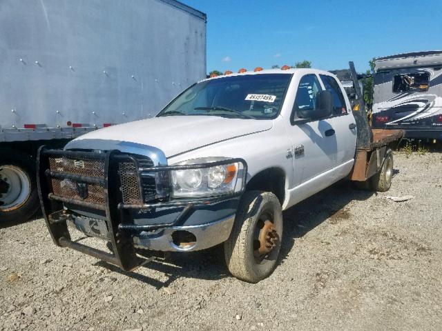 3D6WH48A47G825725 - 2007 DODGE RAM 3500 S WHITE photo 2