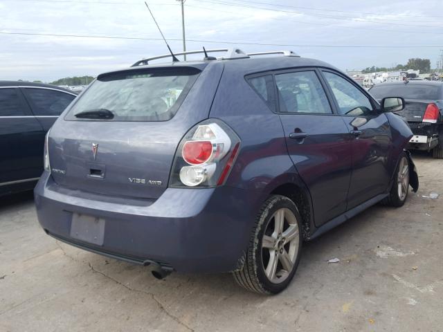 5Y2SM67029Z462428 - 2009 PONTIAC VIBE BLUE photo 4