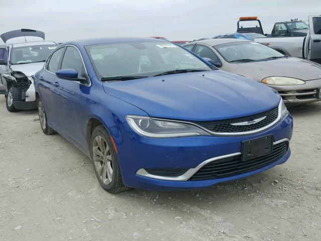 1C3CCCAB0FN705175 - 2015 CHRYSLER 200 LIMITE BLUE photo 1