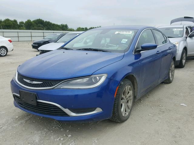 1C3CCCAB0FN705175 - 2015 CHRYSLER 200 LIMITE BLUE photo 2