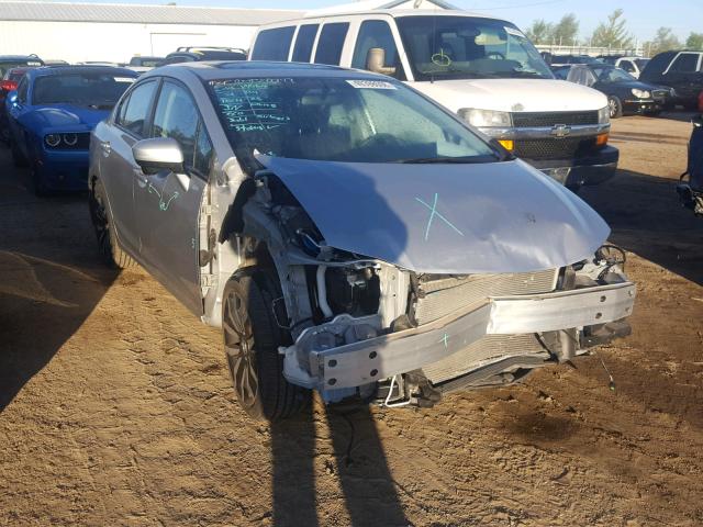 19XFB2F95FE056263 - 2015 HONDA CIVIC EXL SILVER photo 1