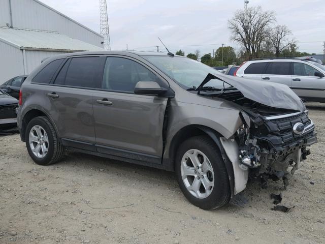 2FMDK4JCXEBA94501 - 2014 FORD EDGE SEL GRAY photo 9