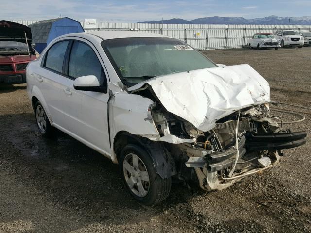 KL1TD5DE2AB129472 - 2010 CHEVROLET AVEO LS WHITE photo 1