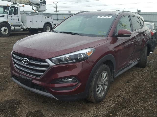 KM8J33A28HU475652 - 2017 HYUNDAI TUCSON LIM BURGUNDY photo 2