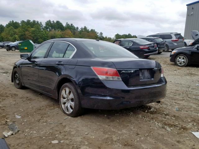 1HGCP26898A017999 - 2008 HONDA ACCORD EXL BLACK photo 3