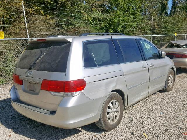 5FNRL38648B415232 - 2008 HONDA ODYSSEY EX SILVER photo 4