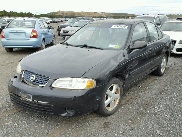 3N1AB51A43L734301 - 2003 NISSAN SENTRA SE- BLACK photo 2