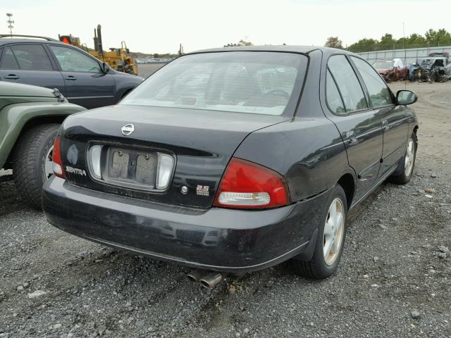 3N1AB51A43L734301 - 2003 NISSAN SENTRA SE- BLACK photo 4