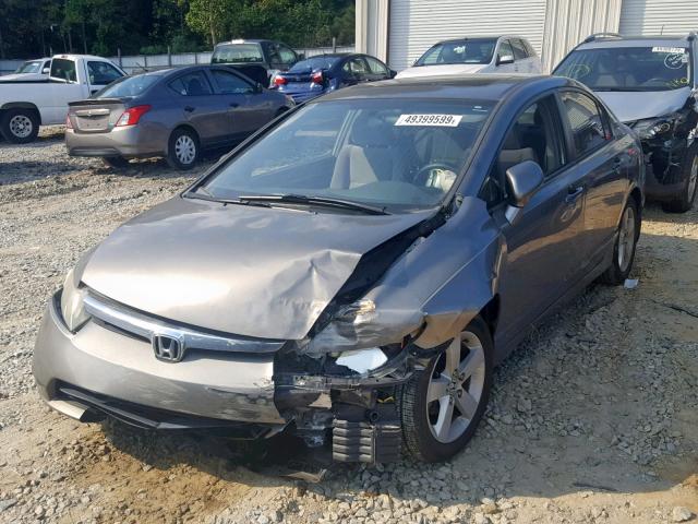 1HGFA16846L100850 - 2006 HONDA CIVIC EX BROWN photo 2