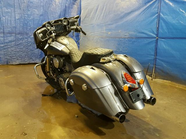 56KTCBAA0J3357180 - 2018 INDIAN MOTORCYCLE CO. CHIEFTAIN GRAY photo 3