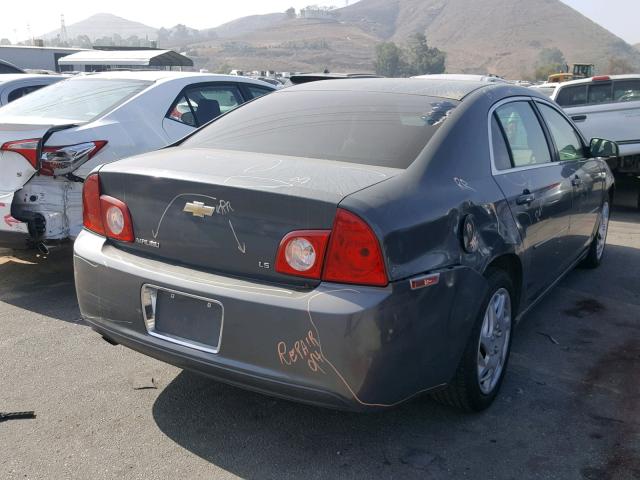 1G1ZG57N58F231303 - 2008 CHEVROLET MALIBU LS 灰色 照片 4