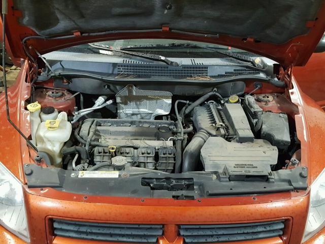 1B3HB48C48D542811 - 2008 DODGE CALIBER SX ORANGE photo 7