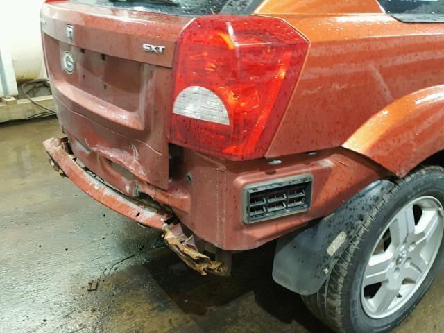 1B3HB48C48D542811 - 2008 DODGE CALIBER SX ORANGE photo 9