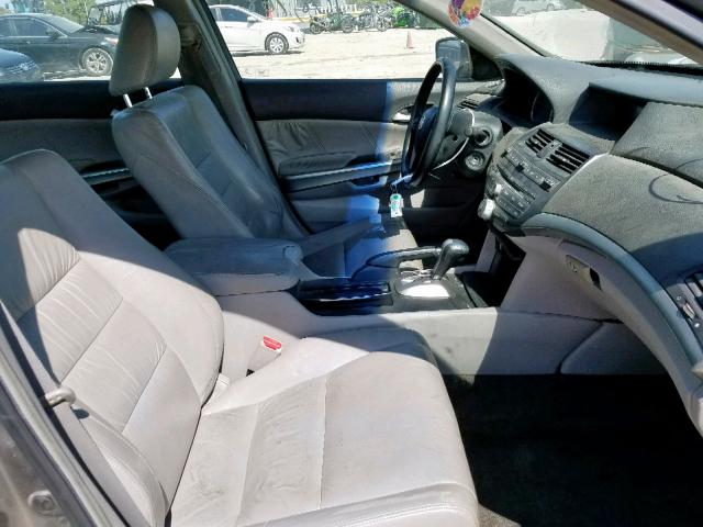 1HGCP26859A051438 - 2009 HONDA ACCORD EXL SILVER photo 5