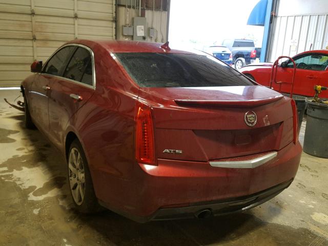 1G6AA5RA4D0138563 - 2013 CADILLAC ATS RED photo 3