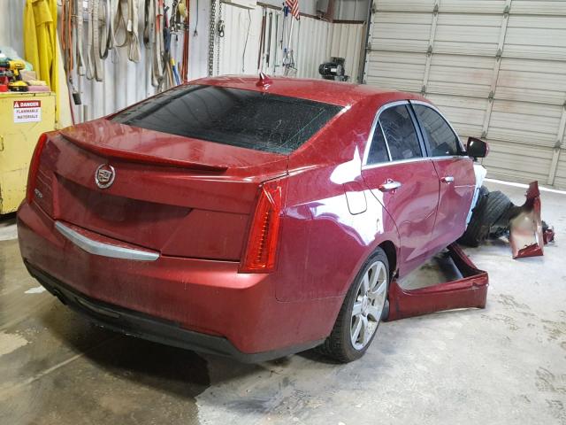 1G6AA5RA4D0138563 - 2013 CADILLAC ATS RED photo 4