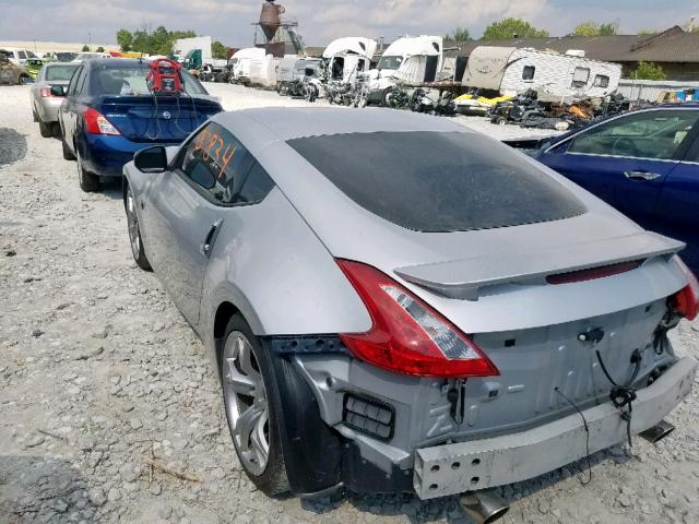 JN1AZ4EH6CM561478 - 2012 NISSAN 370Z BASE SILVER photo 3