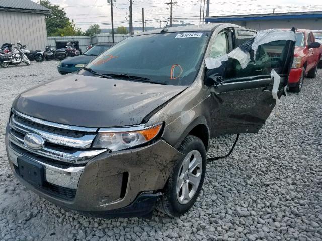 2FMDK3JC2DBC84009 - 2013 FORD EDGE SEL GRAY photo 10