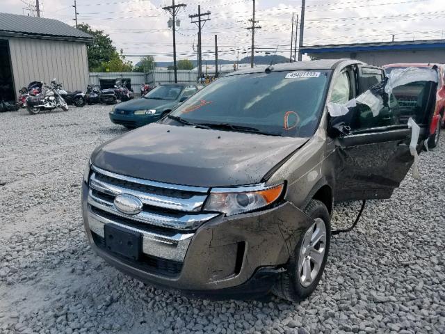 2FMDK3JC2DBC84009 - 2013 FORD EDGE SEL GRAY photo 2