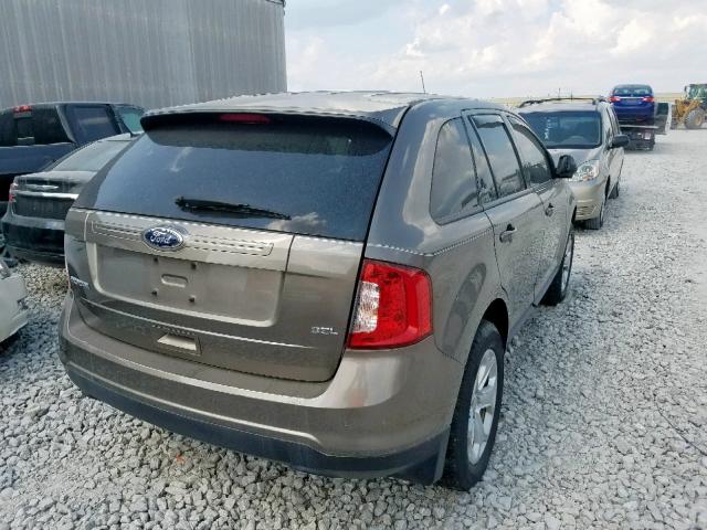 2FMDK3JC2DBC84009 - 2013 FORD EDGE SEL GRAY photo 4