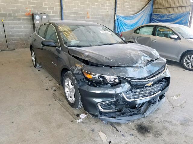 1G1ZB5ST1JF220938 - 2018 CHEVROLET MALIBU LS CHARCOAL photo 1