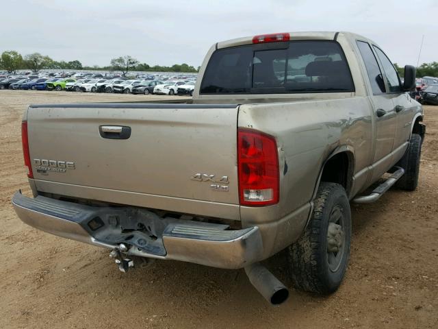 3D7KU28C64G277931 - 2004 DODGE RAM 2500 S GOLD photo 4