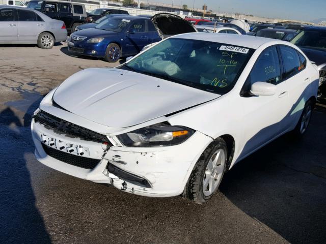 1C3CDFBB9GD717278 - 2016 DODGE DART SXT WHITE photo 2