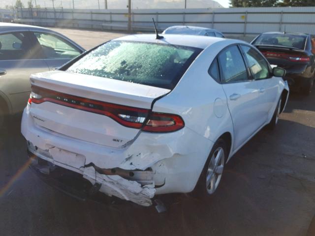 1C3CDFBB9GD717278 - 2016 DODGE DART SXT WHITE photo 4