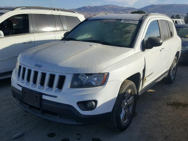 1C4NJDBB0ED592542 - 2014 JEEP COMPASS SP 白色 照片 2