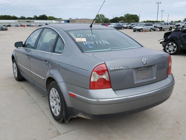 WVWPD63B43P058353 - 2003 VOLKSWAGEN PASSAT GLS GRAY photo 3