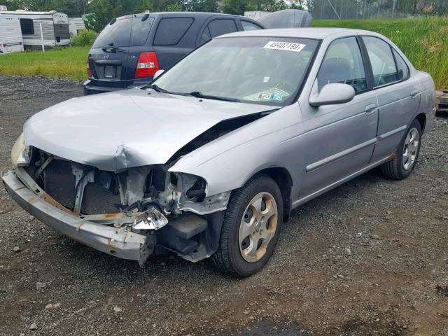 3N1CB51D03L709429 - 2003 NISSAN SENTRA XE SILVER photo 2