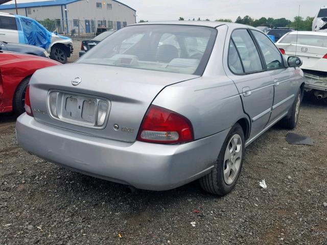 3N1CB51D03L709429 - 2003 NISSAN SENTRA XE SILVER photo 4