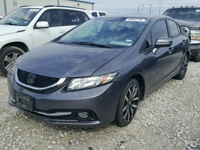 19XFB2F93EE035944 - 2014 HONDA CIVIC EXL 灰色 照片 2