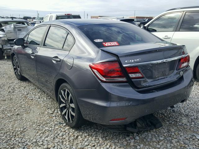 19XFB2F93EE035944 - 2014 HONDA CIVIC EXL 灰色 照片 3