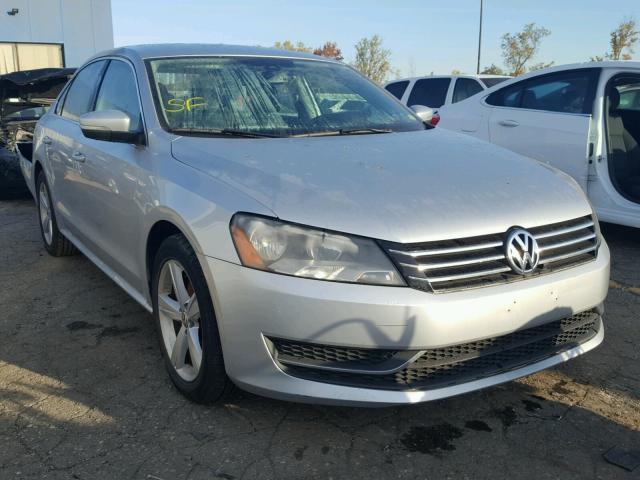 1VWBP7A39DC030542 - 2013 VOLKSWAGEN PASSAT SE SILVER photo 1