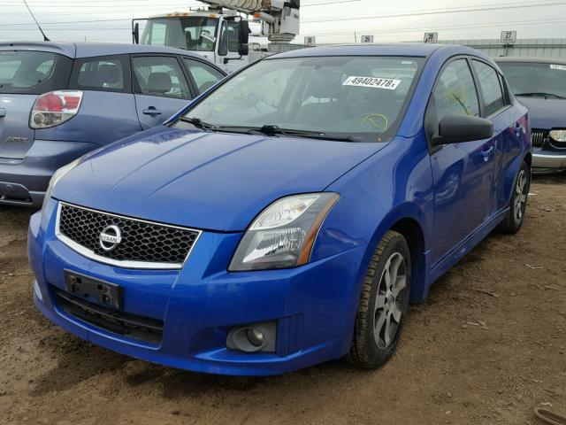 3N1AB6AP6CL749621 - 2012 NISSAN SENTRA 2.0 BLUE photo 2