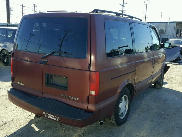 1GNDM19W5XB159900 - 1999 CHEVROLET ASTRO MAROON photo 4