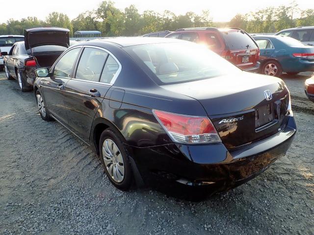 1HGCP26388A156235 - 2008 HONDA ACCORD LX BLACK photo 3