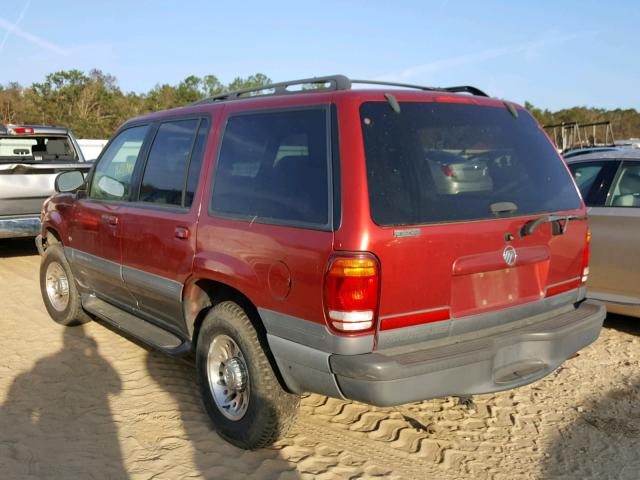 4M2ZU52PXWUJ38921 - 1998 MERCURY MOUNTAINEE RED photo 3