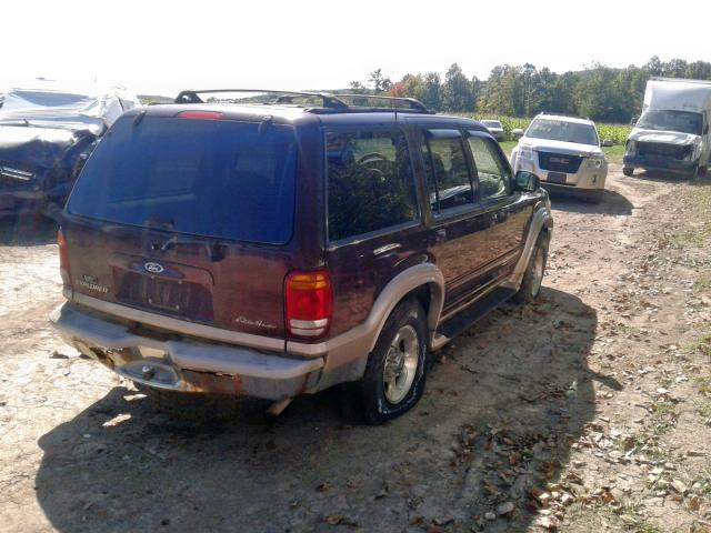 1FMDU74E7YZA10399 - 2000 FORD EXPLORER E BURGUNDY photo 4