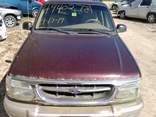 1FMDU74E7YZA10399 - 2000 FORD EXPLORER E BURGUNDY photo 7