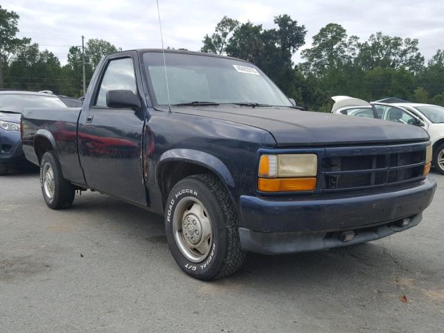 1B7FL26XXNS533082 - 1992 DODGE DAKOTA BLUE photo 1