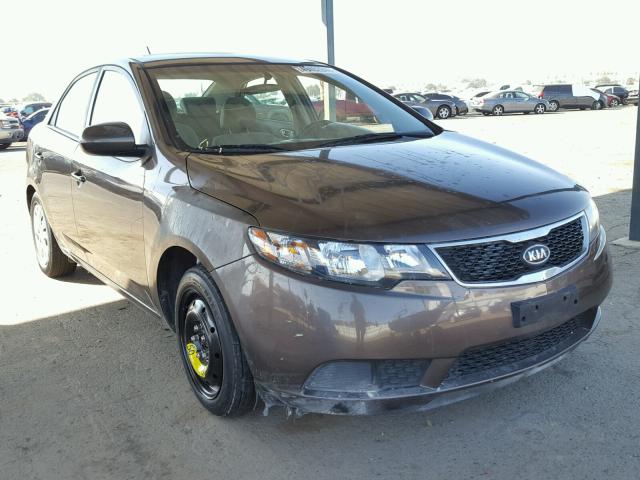 KNAFU4A2XD5735452 - 2013 KIA FORTE EX BROWN photo 1